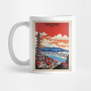 Okazaki Japan Vintage Poster Tourism Mug